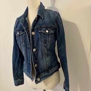 American Eagle Outfitters Womens /Teen Size S/P Jean Jacket Cotton Distressed